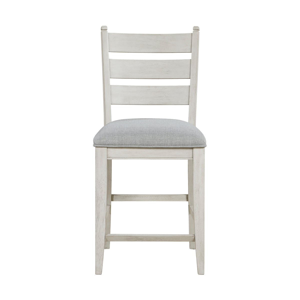 Counter Height Chairs Dining Room Wood Veneer Rustic Set of 8 Gray
