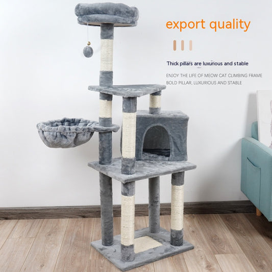 Multi-layer Jumping Platform Wooden Cat Toy Chamfer - Eloy Royal