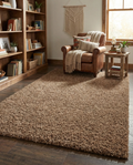 Merino Coffee Shaggy Rug 5x7, Modern & Soft 84*60 inch