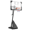 Portable Basketball Stand, 8.04 to 10 ft Height Adjustment Basketball Hoop & Goal, Basketballs Hoop Outdoor with 44 inch PC Backboard for Kids, Adults in Schools, Parks, Indoor & Outdoor Use