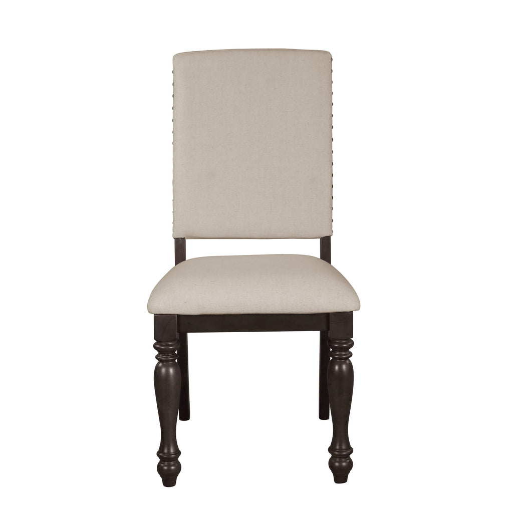 Side Chairs Dining Room Wood Veneer Traditional Set of 8 Beige