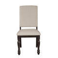 Side Chairs Dining Room Wood Veneer Traditional Set of 8 Beige