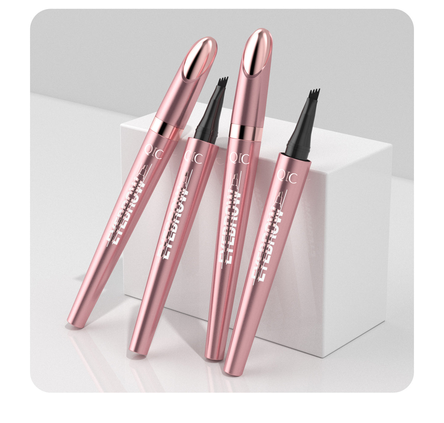 Waterproof And Smooth Not Smudge Four-fork Liquid Eyebrow Pencil