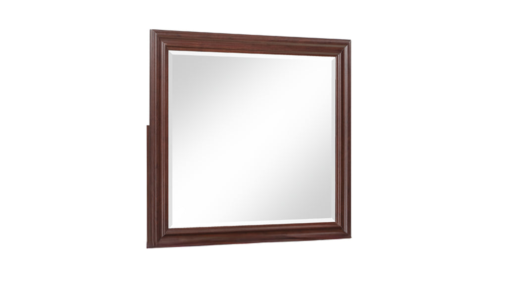 Boston Traditional Style Mirror made with wood in Walnut  (Includes Mirror Only - Dresser Not Included)