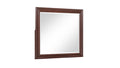 Boston Traditional Style Mirror made with wood in Walnut  (Includes Mirror Only - Dresser Not Included)
