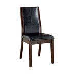 Townsend I Transitional Side Chair, Brown Cherry Finish, Set of 2