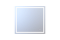 40*36 Inch LED bathroom mirror, corrosion-resistant, three-color dimmable, backlit mirror with one-touch demist function