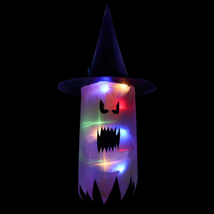 Halloween Colorful Glowing Hat Ghost Pendant