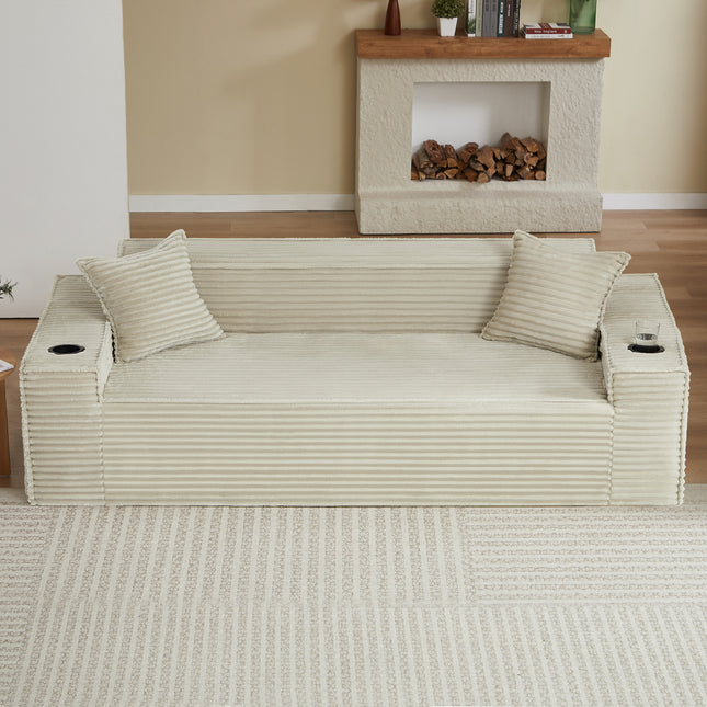 3Seater Sofa Boneless Couches with Modern Sofa for Compact Living Rooms