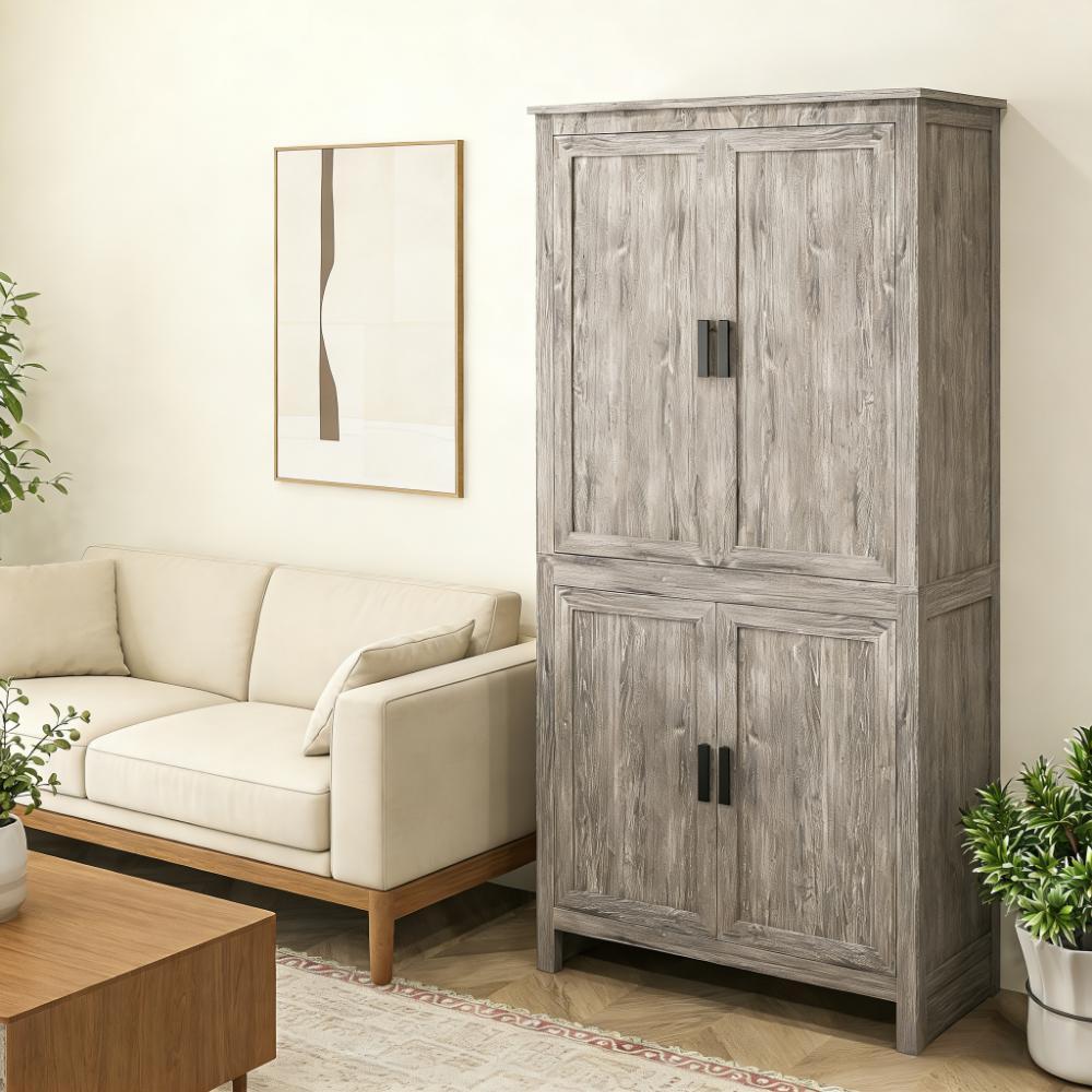 Freestanding Storage Cabinet,Kitchen Pantry with Adjustable Shelves,for Home