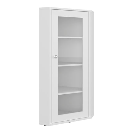 Genova Display Cabinet with Glass Door, Multiple Interior Shelves and Modern Showcase Design, Versatile Storage Unit for Dishes, Collectibles or Decor, Elegant Organization Solution