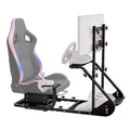 Enhanced and stable racing wheel cockpit, compatible with Fanatec, PXN, Thrustmaster, and Logitech adjustable driving simulators, excluding handbrake, pedals, and monitor
