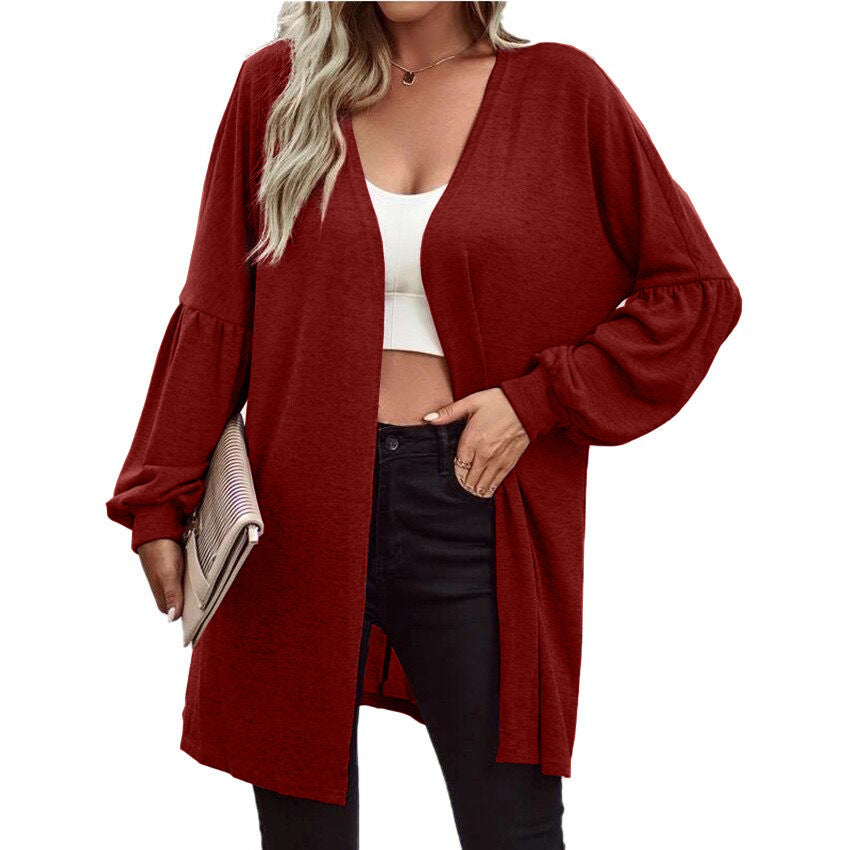 Long Sleeve Fashion Cardigan Knitted Coat Women