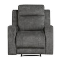 Reclining Chair Microfiber Brownish gray