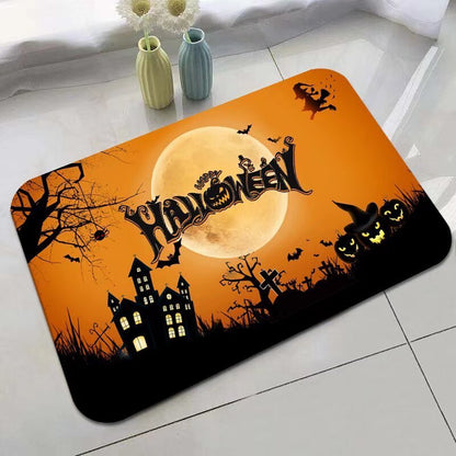 Halloween Bathroom Absorbent Non-slip Mat Entry Door Carpet