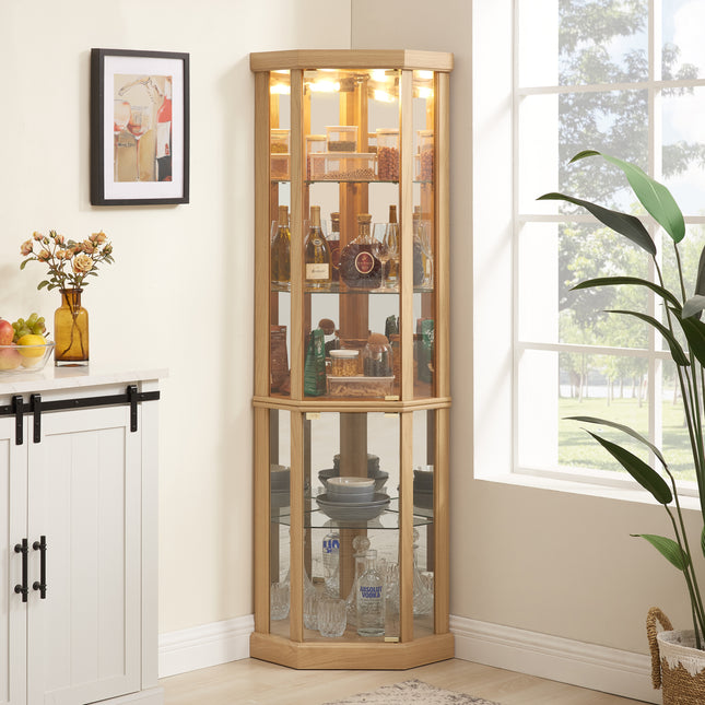 Corner Lighted Curio Cabinet Corner Glass Cabinet Lighted Curio Cabinet Corner Display