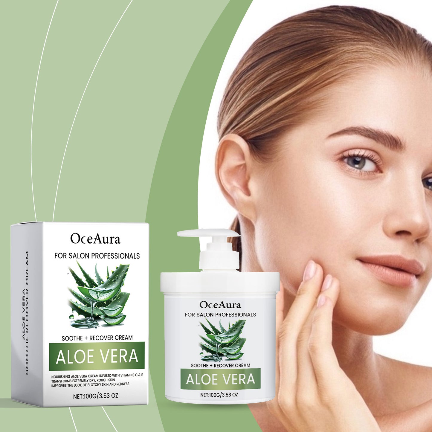 Aloe Repair Moisturizing Cream Soothing After Sun Exposure