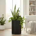 Hexagon Column Planter MD - Dark Bronze