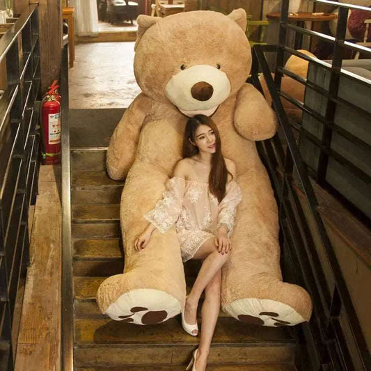 100cm-200cm America Giant Teddy Bear Plush Toys Soft Teddy Bear Skin Popular Birthday & Valentine's Gifts For Girls Kid's Toy - Eloy Royal