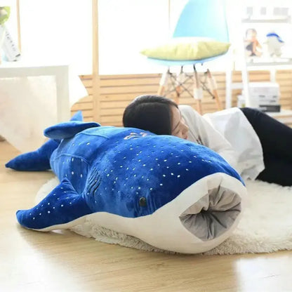 50/100cm New Style Blue Shark Plush Toys Big Fish Cloth Doll Whale Stuffed  Animals Children Birthday Gift - Eloy Royal