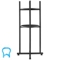 Water Dispenser Stand, 2 Tiers Water Jug Holder for 1 Bottle, Heavy Duty Jug Rack Organizer with Detachable Storage Shelf, Cross-Shaped Stable Base, for Kitchen, Office, Living Room, Black