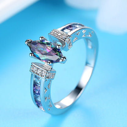 Horse eye colorful ring