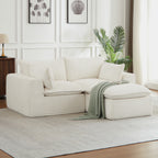 Loveseat Sofa, Cloud Boneless Couches for Living Room, Modern Modular Sectional Sofa, Oversized