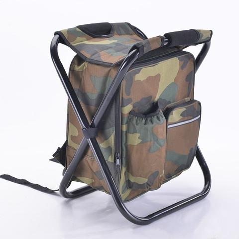 Multifunction Outdoor Folding Chair Ice Cooler Picnic Bags Camping Fishing Stool Backpacking Hunting Rest Chair - Eloy Royal