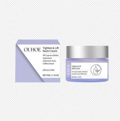 Neck Lines Protein Cream Eliminate Double Chin Moisturizing Reducing Fine Lines Lifting Brightening Rejuvenation Face Skin Care