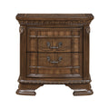 Nightstands Bedroom Engineered Wood Traditional Dark Set of 2 brown