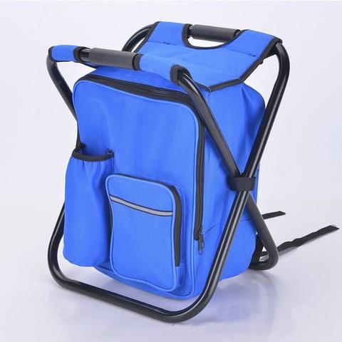 Multifunction Outdoor Folding Chair Ice Cooler Picnic Bags Camping Fishing Stool Backpacking Hunting Rest Chair - Eloy Royal