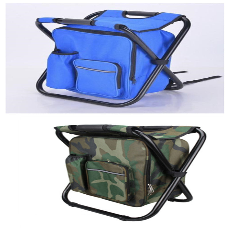 Multifunction Outdoor Folding Chair Ice Cooler Picnic Bags Camping Fishing Stool Backpacking Hunting Rest Chair - Eloy Royal