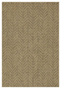 Earth GC_NTL1013 Jute/Mocha 5 ft. 3 in. x 7 ft. 3 in. Indoor/Outdoor Area Rug