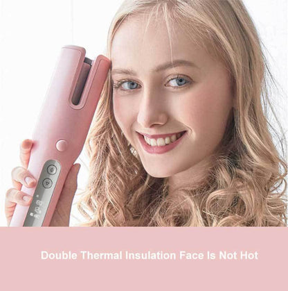 Wireless Automatic Curler USB  LCD Screen Ceramic Heating Anti-perm Curler