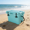 25QT Portable Cooler, Insulated Hard Cooler with Bottle Opener, Cup Holder, Forming Ruler, 5-7 Day Ice Retention, Travel, Beach, Camping, Fishing