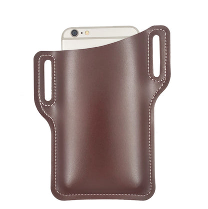 Cellphone Loop Holster Case Belt Waist Bag Props PU Leather Purse Phone Wallet - Eloy Royal