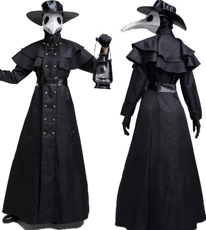 Halloween Dark Dungeon Hero Costume Crow Mouth Plague Doctor Costume