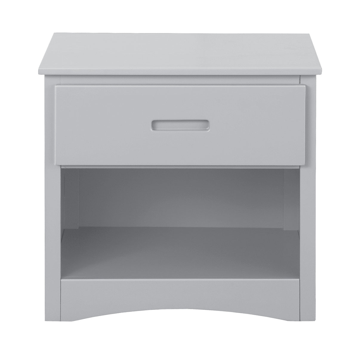 Nightstands Youth Engineered Wood Transitional Set of 2 Gray