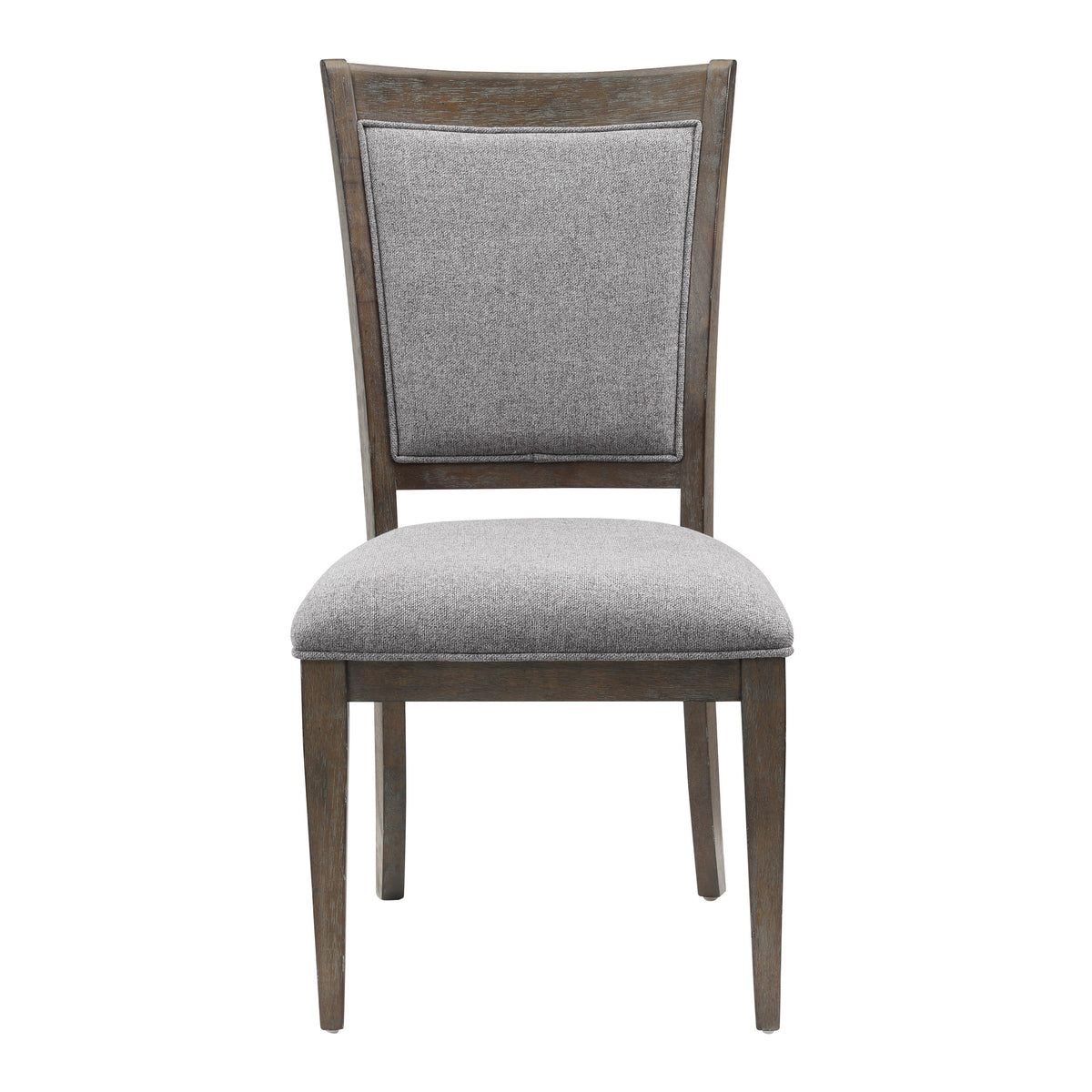 Side Chairs Dining Room Wood Veneer Transitional Set of 8 Gray