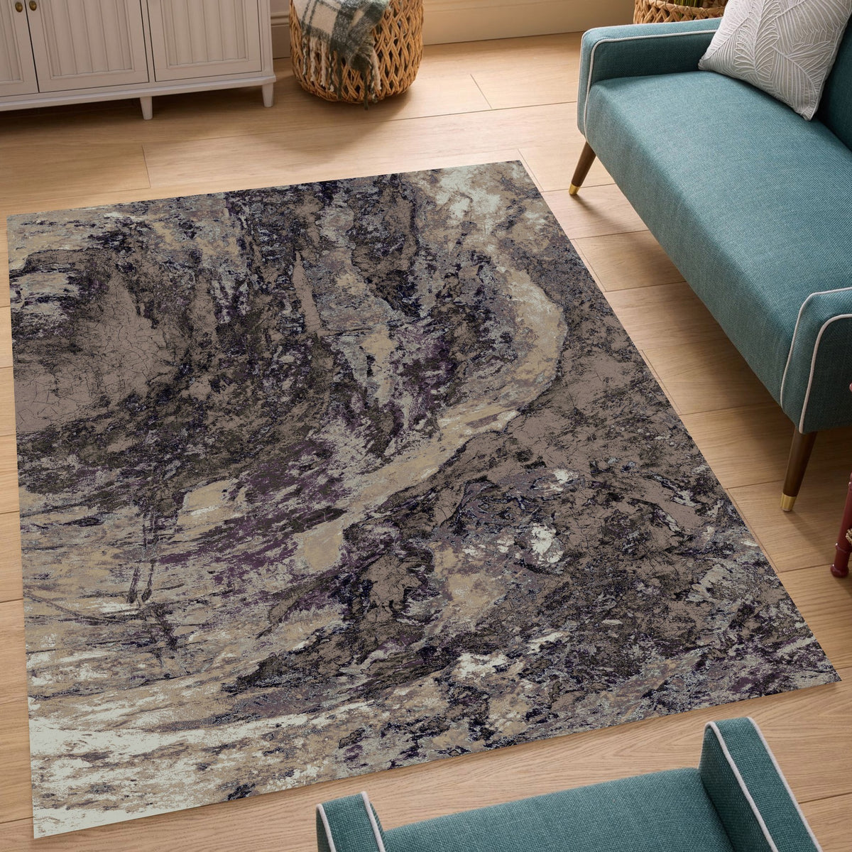 Artistic GC_TRE8012 Brown 5 ft. 3 in. x 7 ft. 3 in. Area Rug