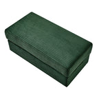 Modern Style Single Sofa Couch with Storage, USB Ports, Cup Holders, Green Corduroy - Eloy Royal