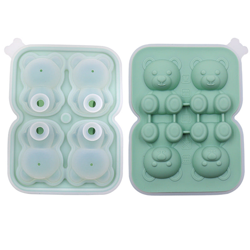 Bear Ice Cube Molded Silicone Ice Tray - Eloy Royal