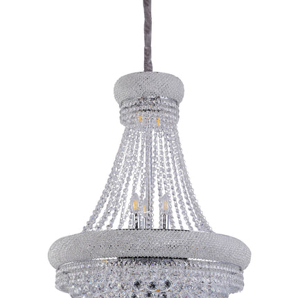 36 in in Luxurious K9 Crystal Single Tier Chandelier 14-LED Bulbs Classical