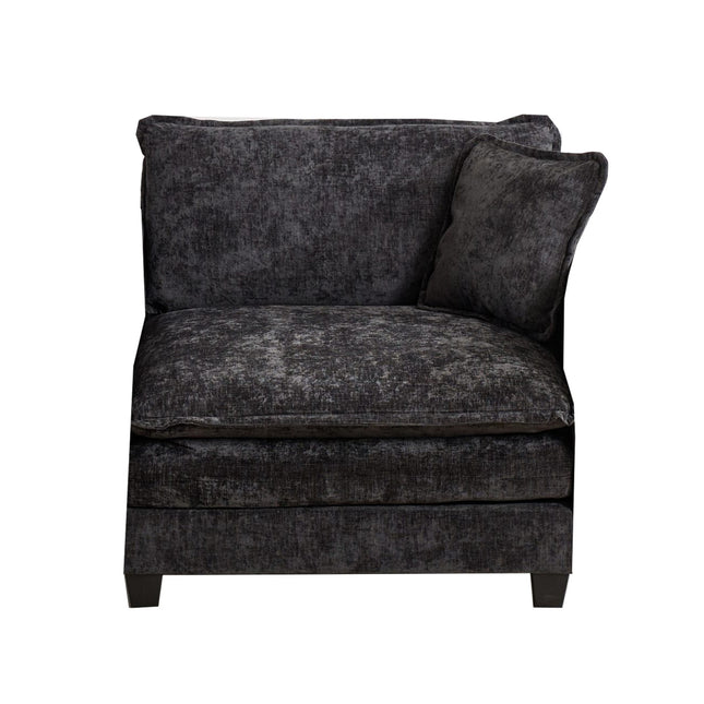 Cloud Sofa one Seat (Armrests are not included), Modern Sectional Couch, for Living Room Bedroom and Apartment, Comfy Double Layer Upholstered Seat Cushion, Breathable Chenille Fabric, Black