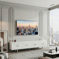 78.7' x 13.8' x 17.8' TV Stand-High Gloss White