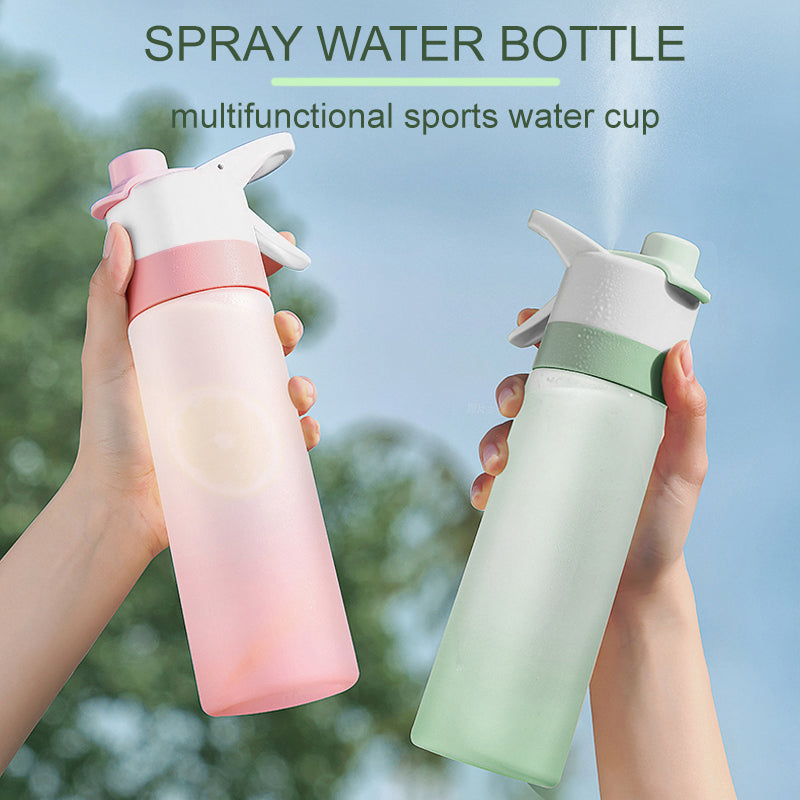 Spray Water Bottle For Girls Outdoor Sport Fitness Water Cup Large Capacity Spray Bottle Drinkware Travel Bottles Kitchen Gadgets - Eloy Royal