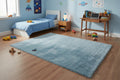 Merino Blue Shaggy Rug 5x7, Modern & Soft 84*60 inch