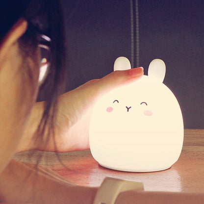 Silicone Cute Rabbit Rechargeable Night Light - Eloy Royal