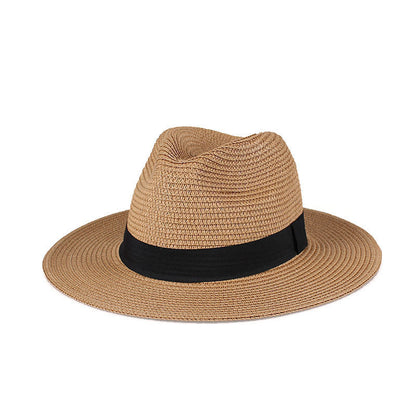 Fashionable And Simple Men's Sunscreen Straw Hat