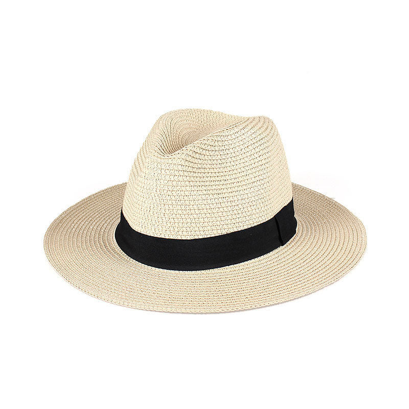 Fashionable And Simple Men's Sunscreen Straw Hat